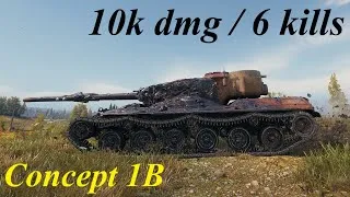 Thumbnail: World of Tanks - Concept 1B || Ace Tanker, 10k dmg, 6 kills, 1914xp