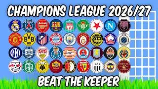 Thumbnail: Beat The Keeper - Champions League 2026/27 - Algodoo Marble Race