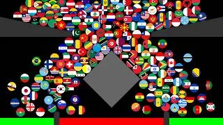 Thumbnail: ALL 195 Countries Marble Race in Algodoo