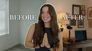 Thumbnail: LOOK! I totally transformed my home office (boring to cozy!!!)