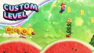 Thumbnail: Super Mario Bros. Wonder Custom Wiggler Race Level