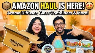 Thumbnail: 🔥 WHAT DID WE ORDER FROM AMAZON?! 😍📦 | Amazon Shopping Haul 🛍️ | Rimi & Ankit Diaries