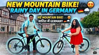 Thumbnail: We Bought a Mountain Bike in Germany! 🚲😍 | Rainy Day Vlog 🇩🇪 | Rimi Ankit Diaries