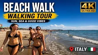 Thumbnail: 🌊 Italy Beach Walking Tour 4K 🇮🇹 | Beautiful Beach Walk, Sea & Summer Vibes 2026