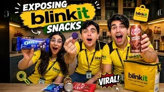 Thumbnail: EXPOSING BLINKIT FOOD ITEMS With My Brother & Sister | Rimorav Vlogs