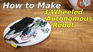 Thumbnail: How to Make 3 Wheeled Autonomous Robot using TT Motors, L298N, US-100 and HC- 020K