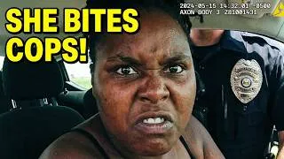 Thumbnail: Stopped 5 Times In 1 Week... Then SHE BITES COPS!"