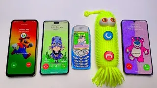 Thumbnail: Galaxy a15 vs iPhone 18pm vs Nokia vs Squid phone vs Xiaomi 17pm incoming call