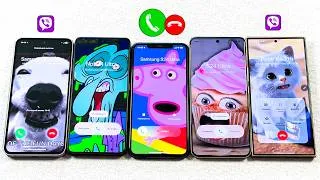 Thumbnail: Viber + S24 Ultra Calling on Samsung A55 + POCO X6 Pro + iPhone 11 Pro Max + Xiaomi 14 Ultra