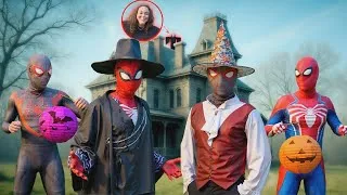 Thumbnail: Spiderman Escapes the Halloween “Smiling Woman” in an Abandoned House