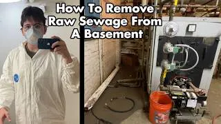 Thumbnail: How to clean up sewage flooding a basement. Pumping it, Spraying it, Tubifex worms, Keeping Clean