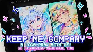 Thumbnail: KEEP ME COMPANY as I finish drawings! | not talking | no music | real time