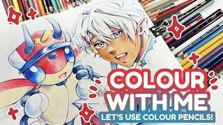 Thumbnail: Let's use COLOURED PENCILS! | Colour With Me!