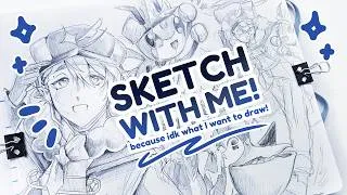 Thumbnail: I don't know what to draw.. |SKETCH WITH ME!