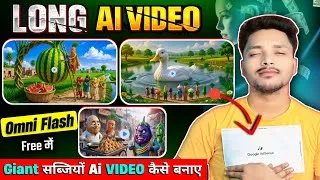 Thumbnail: 🔥 Full Course | Giant Vegetable Cooking Long AI Video Kaise Banaye (Step-by-Step Hindi Tutorial)