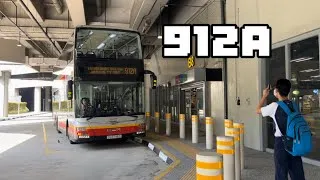 Thumbnail: SMRT MAN A95 Euro 5 SG5748G on Service 912A (a Pixelated appearance)