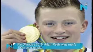 Thumbnail: wins gold      Rio Olympic 2016 --adam peaty wins men's 100m breaststroke
