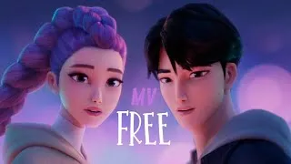 Thumbnail: FREE MV - Kpop Demon Hunters | lyrics, English #edit #kpop #rujin