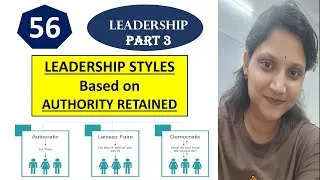 Thumbnail: 56. Leadership Styles based on AUTHORITY | Autocratic, Democratic & Free Rein Styles | Rishu Udit