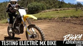 Thumbnail: FIRST TIME ON ELECTRIC MX BIKE ! 110KM/H RISKY ADVENTURES || S1 EP1