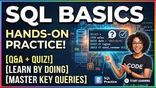 Thumbnail: SQL Basics with Hands-On Practice! 🚀 (Q&A Format)
