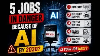 Thumbnail: ⚠️ 2030 Tak AI In 5 Jobs Ko Sabse Zyada Impact Karega | Kya Aapki Job Safe Hai?