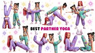 Thumbnail: Best Partner Yoga Poses for Fun ✨| Simple Poses for Happy Moments | Partner Yoga