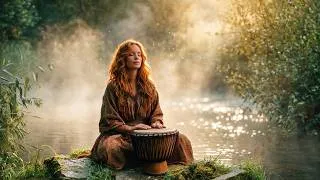 Thumbnail: 🌊 Woman by the River — A Rhythm That Softens Stress
