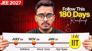 Thumbnail: Confirm 220+ Marks in 6 Months | JEE Mains 2027 Roadmap