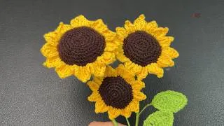 Thumbnail: Crochet Beautiful Sun Flower in a very easy steps |handcrafted decorative pieces
