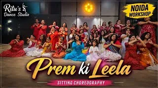 Thumbnail: Noida workshop- dance in sitting mode so we can cover all participants in 1 frame. Prem ki leela