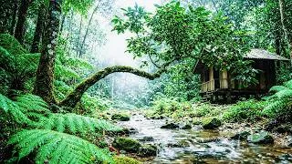 Thumbnail: Gentle Nature Sounds, Stream Sounds, Lovely Birds Chirping Calm River flowing