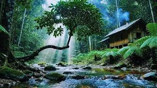 Thumbnail: FLOWING RIVER AND SOFT BIRD CHIRPING | NATURAL FOREST SOUNDS FOR SLEEPING, AND MENTAL CLARITY CALM#1
