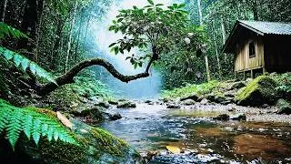Thumbnail: Mystical Nature Sounds, Birds Singing, Stream in the Beautiful Green Forest Asmr Calm River