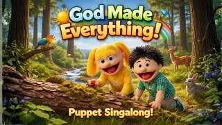Thumbnail: God Made Everything! 🧡 Puppet Singalong for Kids | Creation Song