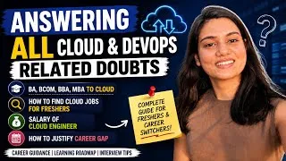 Thumbnail: How to find Cloud DevOps Role for freshers, Salary, Internship, Non-Tech to cloud & many more