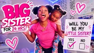 Thumbnail: I BECAME A BIG SISTER FOR 24 HRS🥰