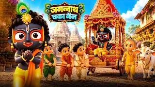 Thumbnail: Jagannath Chaka Nayana | जगन्नाथ चक्का नैन नीलाचल वाले | Hindi Kids Songs | Riya Rhymes