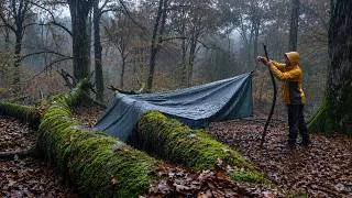 Thumbnail: SOLO CAMPING in Heavy Rain | Rain ASMR & Bushcraft Skills