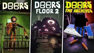 Thumbnail: ALL "OLD vs NEW" FINAL BOSSES & ENDINGS! | (ARCHIVES; FLOOR 2; HOTEL+; CLASSIC)  - DOORS [Showcase]
