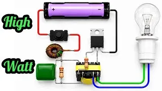 Thumbnail: High Watt Inverter // Simple & Powerful 3.7v to 220v Inverter with Single Transistor