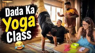 Thumbnail: Dada Ka YOGA Class 🧘‍♂️ 😅 | Challenge Video | RJ Praveen | Comedy Video | Funny Video