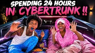 Thumbnail: SLEEPING 24 HOURS IN CYBERTRUNK !! 😳 
