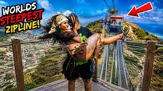 Thumbnail: WORLD STEEPEST ZIPLINE IN ST MARTIN 🤯!!! 