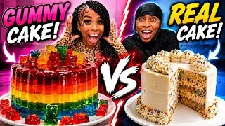 Thumbnail: REAL VS GUMMY CHALLENGE 🤯!