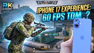 Thumbnail: iPhone 17 Gaming Test 🔥 TDM M24 One v One BGMI  | RK Gaming