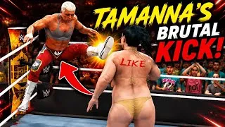Thumbnail: SUPERSTAR TAMANNA VS CODY RHODES 🔥 TOP MOMENT #codyrhodes #tamanna #tamannaah #wwe2k26  #trending 