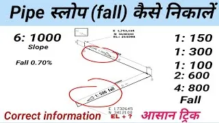 Thumbnail: Pipe slope kaise nikale, pipe slope 