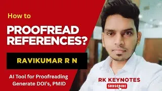 Thumbnail: How to Auto-Proofread References in a Research Article? | Auto-Edit References | Generate DOI & PMID