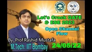 Thumbnail: Open Channel Flow Question Solution | Community Section | RM Classroom | Prof. Rashid Mustafa | GATE
